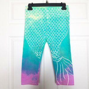 Mermaid Print Capri Legging